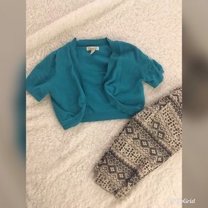 Speechless Blue Cropped Cardigan